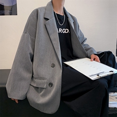 西服男秋季潮流韩版西装学生休闲ins港风宽松衣服外套W1211-P50，男装夹克，星座512-2