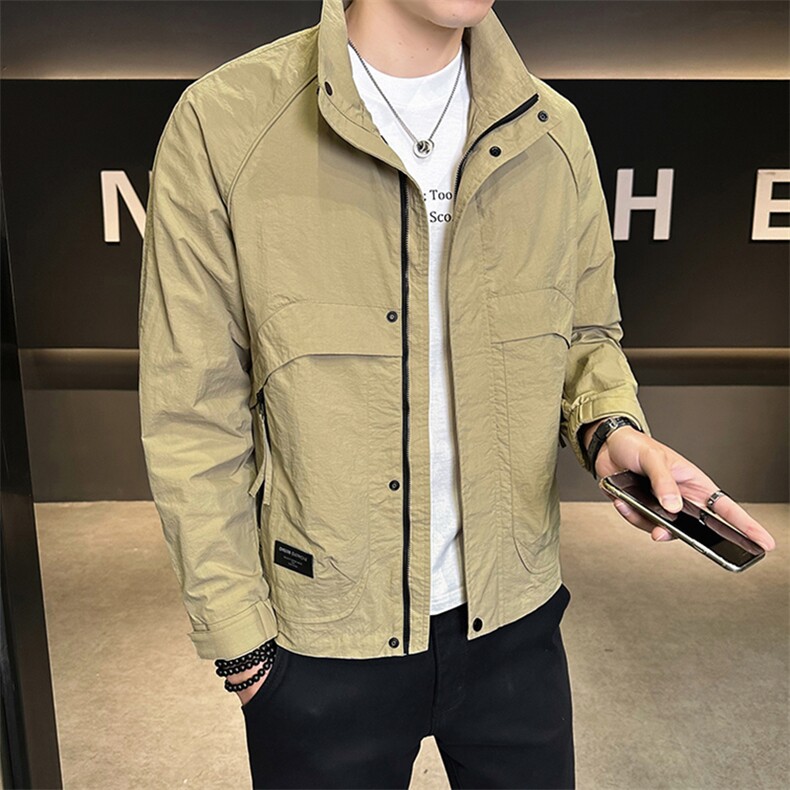 店主风2025年秋季新款潮牌外套立领帅气男夹克JK9211-P93,男装夹克,电商D240-242