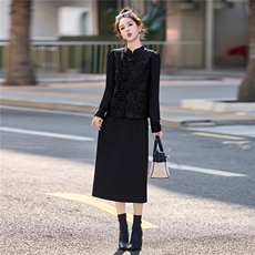 2026年春季新款女装时尚气质新中式套裙晚宴婚礼服两件套，女装套装/套裙，关键词