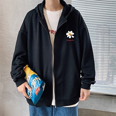 KS21059-P38加绒P43连帽开衫卫衣男运动外套大码班服，男装卫衣，电商A040