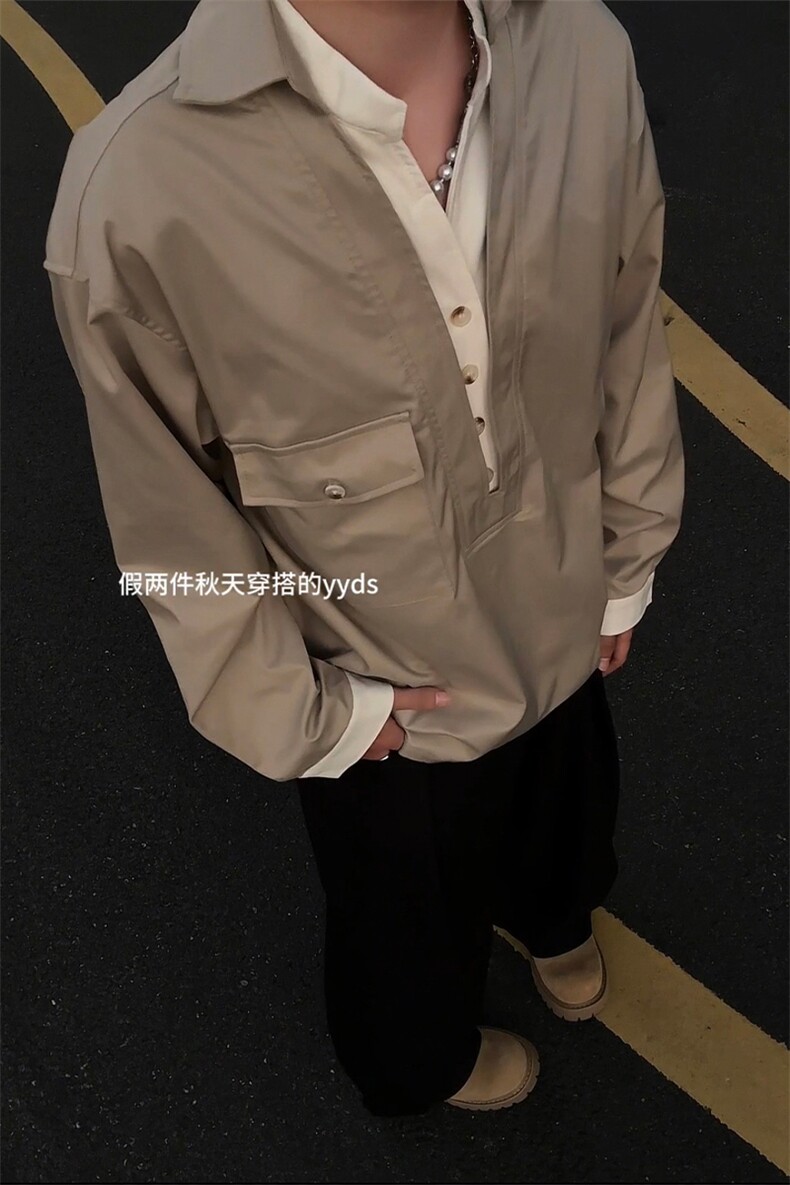 特P50无差价新款设计潮流春秋时尚长袖衬衫-HS2380港风自拍,男装衬衫,电商A003