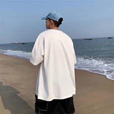 大码新款印花纯棉短袖男夏季美式t恤港风宽松百搭半截袖TX317-P25，男装T恤，星座505-3