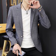 秋季新款韩版修身商务休闲小西服男工作服正装男新郎礼服X07-P90，男装西服，星座1206（原A206）