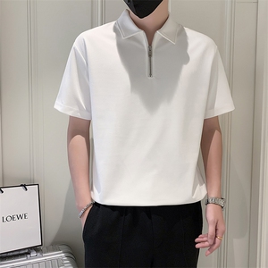 23翻领拉链男士T恤B226-8012-p48 95%涤纶 5% 氨纶图片