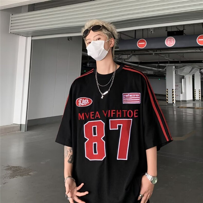 2024春夏季新款男休闲圆领短袖刺绣T恤DT07P37,男装T恤,星座1116-2