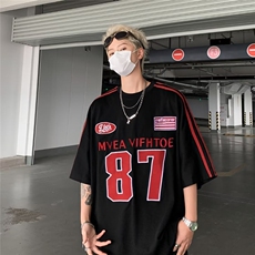 2024春夏季新款男休闲圆领短袖刺绣T恤DT07P37，男装T恤，星座1116-2