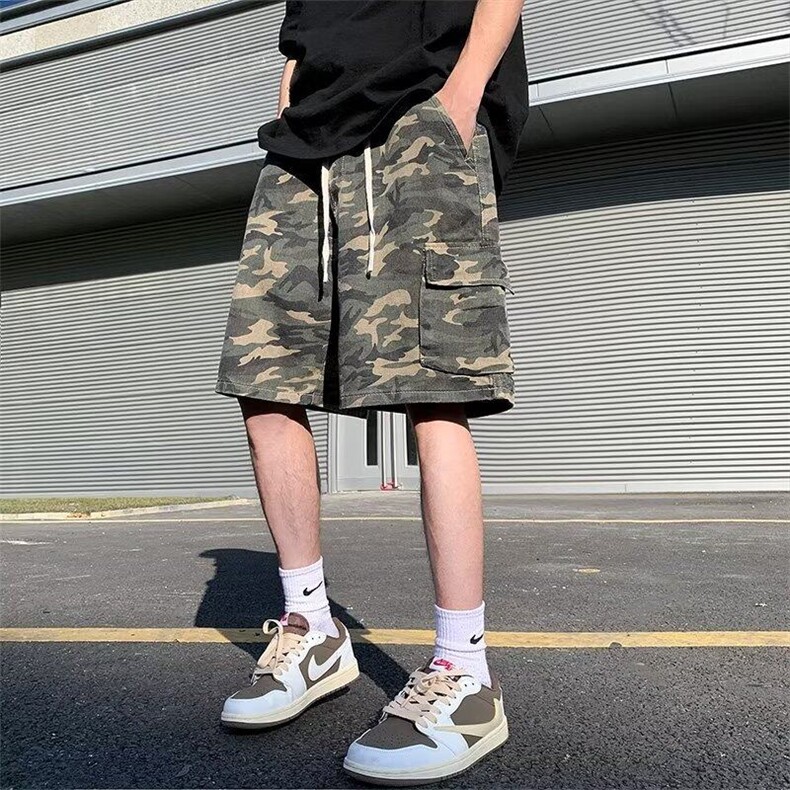 W05-P35美式夏季迷彩百搭休闲裤薄款宽松裤子潮牌男生五分裤,男装牛仔裤,星座617A-1（原B318A）