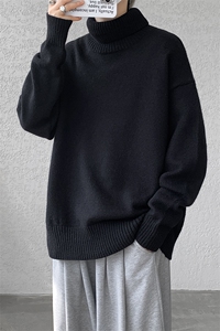 8XL-M 神款搭配！！！特大码高领毛衣男打底衫百搭内搭MY1214P45图片