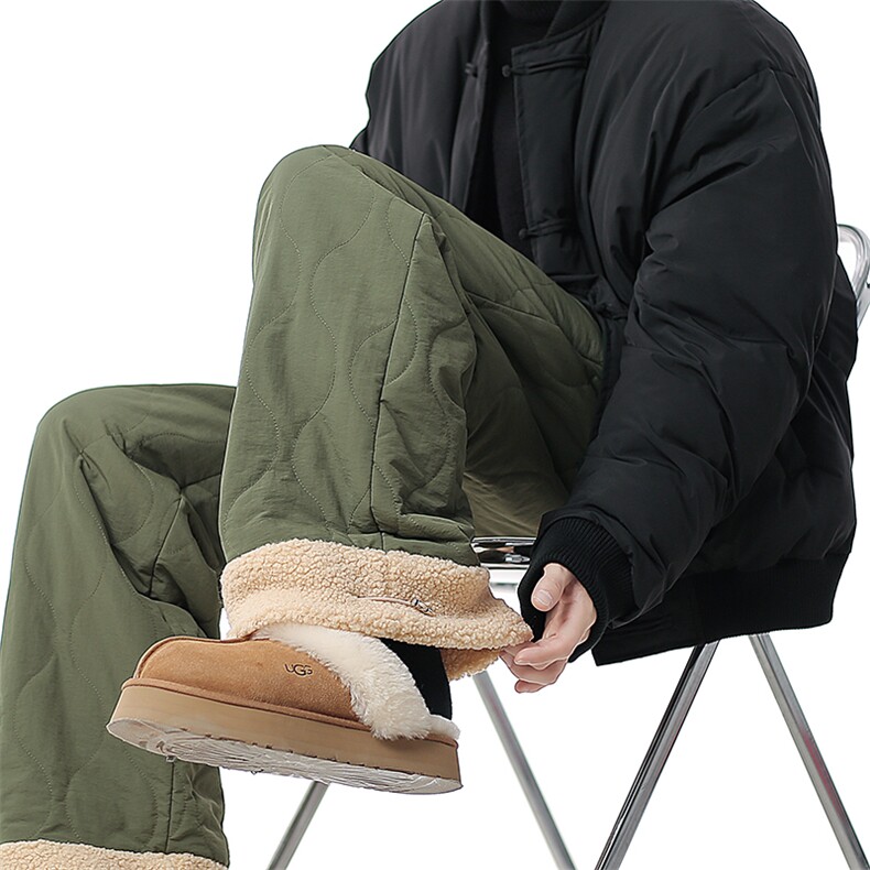 A408-24K2511-1-P65-X89-M-3XL防寒羊羔保暖裤冬季加绒滑雪棉裤，男装棉裤，电商A408