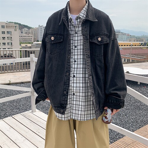 超火牛仔外套春秋潮ulzzang男宽松cec慵懒风男情侣装WT5542-p55图片