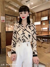 2022春季新款女装修身显瘦气质时尚衬衣，其它，婉伦