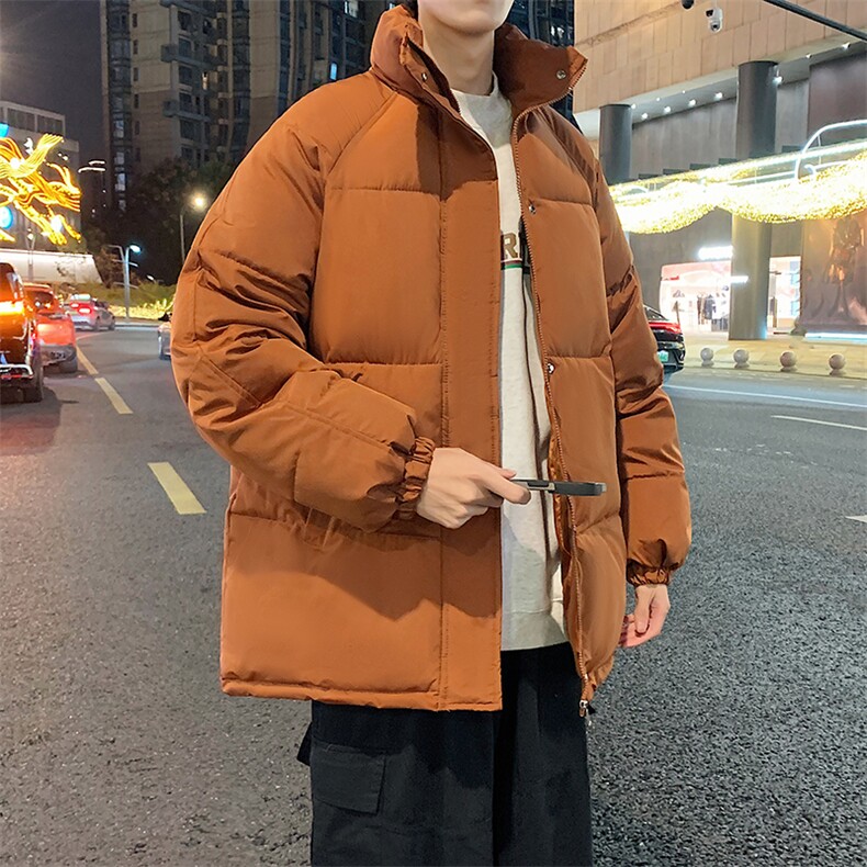 冬季男士棉服潮棉袄情侣立领加厚纯色棉衣男青年A266-MF365-P70,男装棉衣,电商A266