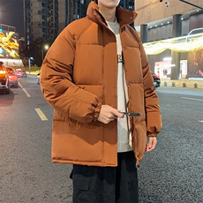 冬季男士棉服潮棉袄情侣立领加厚纯色棉衣男青年A266-MF365-P70，男装棉衣，电商A266