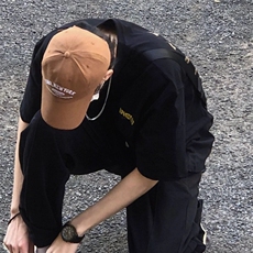 TX116p35限48大码宽松夏季黑色字母趣味印花短袖，男装T恤，电商A089-1