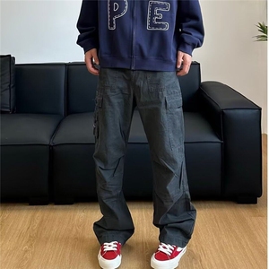 简约慵懒休闲长裤百搭新款流行文艺气质原宿时尚ins日系潮流图片