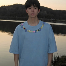 230g重磅纯棉短袖t恤男大码半袖半截袖DX17381-P20，男装T恤，电商A040