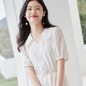 娃娃领仙女连衣裙图片