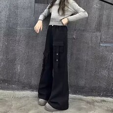 美式复古hiphop重工多口袋嘻哈街头高街喇叭牛仔裤K71526-P50网图，男装牛仔裤，电商B245