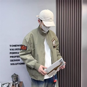 文艺原宿牛津复合夹克简约新款百搭慵懒ins流行时尚日系气质潮流图片