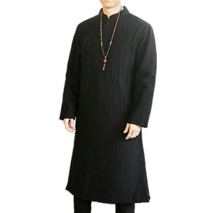 冬长款棉大衣中国风汉服潮男加厚棉衣棉服棉袄档口-MY371/P120图片