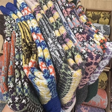 2025秋冬百搭时尚简约图腾羊毛袜，袜子，慕洵羊绒