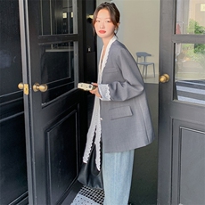 现货主推花边西装210-99118-P145-K2182025年秋季，女装西装，韩蜜菓