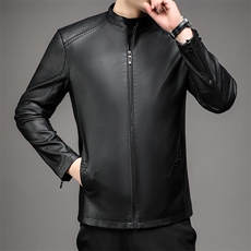 秋冬2023仿皮夹克潮流皮衣秋冬休闲上衣外套NX2301-P125加绒P135，男装夹克，星座1105-3