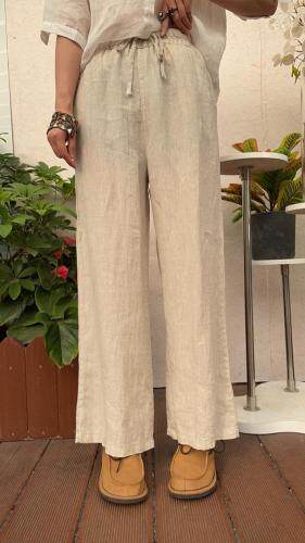 亚麻休闲裤，女装休闲裤，衣九八依