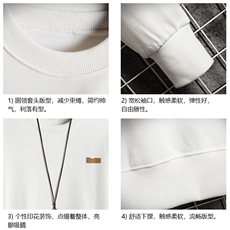 春季圆领卫衣男大码韩版宽松长袖外套网格S6293-P28，女装短外套，电商A040A