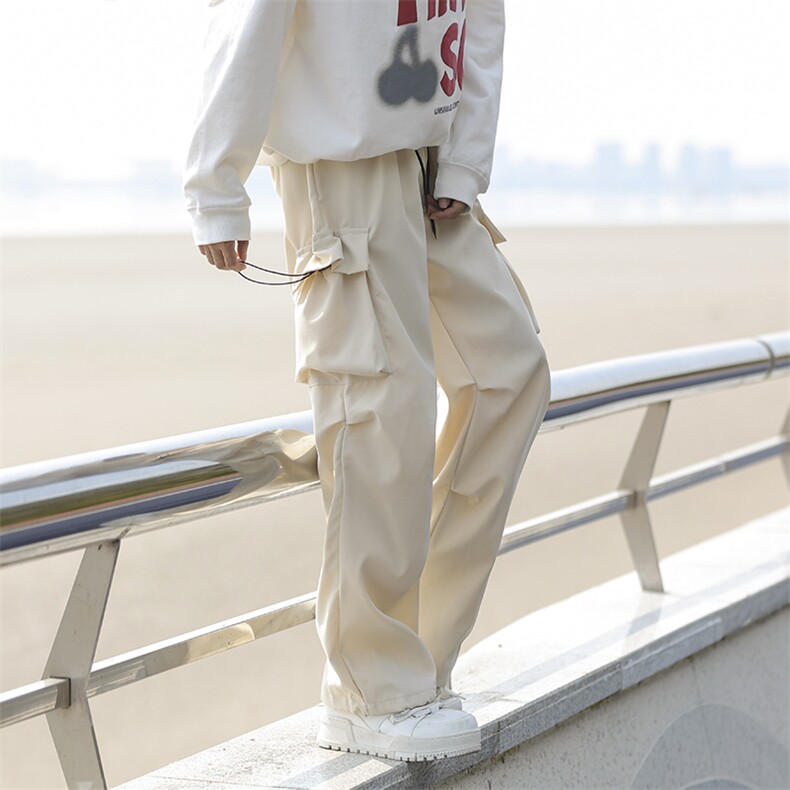 休闲裤男港风潮流口袋个性帅气2024秋冬季新款ins长裤K4617-P36,男装休闲裤,星座412-3