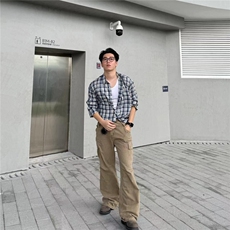 美式休闲直筒裤子男小众秋冬cleanfit潮流百搭宽松长裤NZS505，男装休闲裤，星座516A