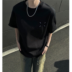 主推马吉拉刺绣情侣短袖T恤重磅基础百搭半袖上衣H951P28控38，男装T恤，电商A341