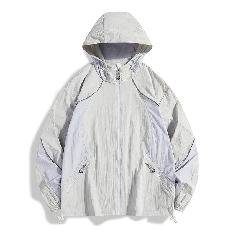 UPF50+有报告凉感轻薄透气宽松大码潮流防晒服DQC658-P48，男装防晒衣，电商B306