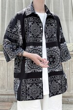 2023夏装男印花冰丝短袖衬衫青少年潮流宽松碎花衬衣A071-C16-P35，男装衬衫，电商A071