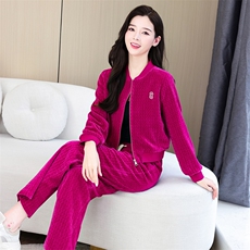 【秋装新款】时尚休闲棒球服运动服套装两件套2024秋装新款，女装套装/套裙，慕依路