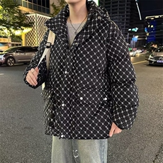 2026年冬季新款情侣羽棉服男装连帽加厚保暖冬装白鸭棉服休闲外套，男装棉衣，星座218-1（原230）