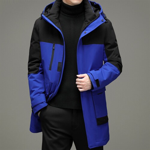2023冬季新款羽绒服男士白鸭绒防寒服中年爸爸装外套YYYR109-P280图片