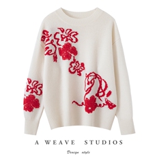 2025年秋季时尚百搭通勤简约休闲羊毛衫，女装羊毛衫，佰米娇羊绒