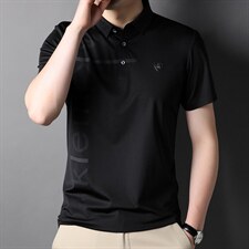 D22730钱塘2020-2无痕精品男士休闲短袖翻领T恤P65，男装T恤，钱塘207-2