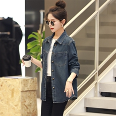 牛仔外套女春秋2025新款小个子衬衫休闲气质韩版时尚早春长袖上衣，女装衬衫，丽影随形