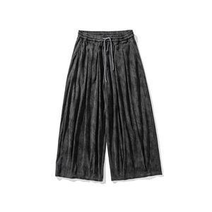 秋冬新款 大码日系宽松直筒阔腿裤风灯芯绒裤男女潮 K315/P65图片