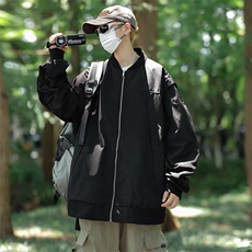 美式复古飞行员夹克春秋新款宽松休闲设计感棒球服外套W7773-P58，男装夹克，星座512-4