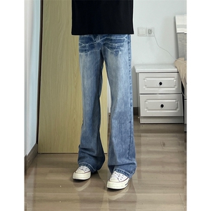 【高质量档口大货特P43 】牛仔裤男女款裂纹高街裤XZ610A-KB015图片