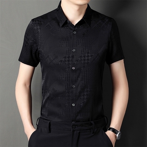 SFT-S3008男士2023夏季短袖衬衫商务休闲修身衬衣P270图片