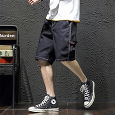 日系夏季大码宽松多口袋休闲裤短裤五分裤A014-DK919-P40，男装牛仔裤，电商A014