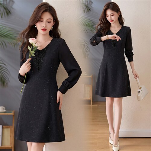 2026春季新款简约时尚休闲女装连衣裙，女装连衣裙，美沁