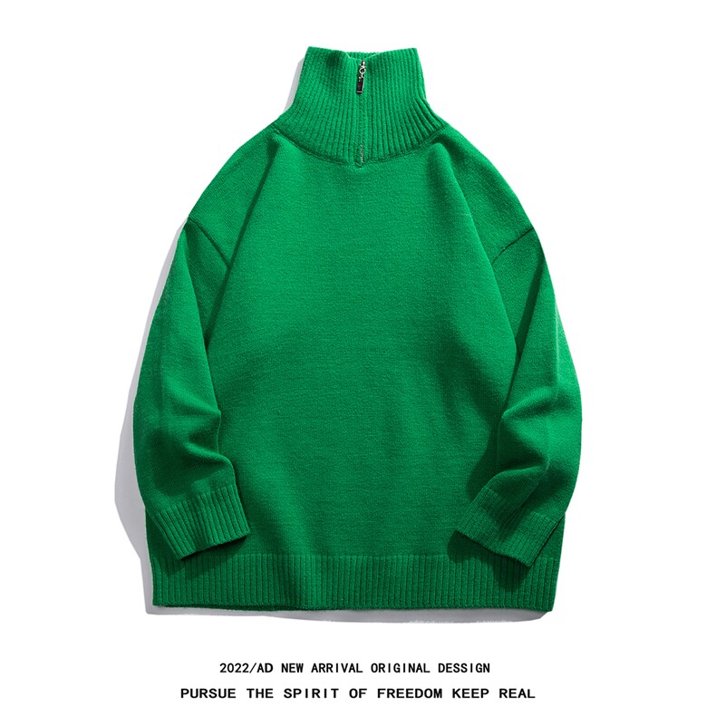 光板得物\唯品\抖音二开六色加厚假两件圆领毛衣M325P55,男装针织衫/毛衣,电商A247B