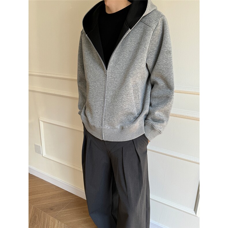 双色连帽开衫卫衣501-1-W2543-P65,男装卫衣,星座501-1