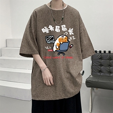 风复古亚麻短袖男棉麻t恤男半袖ZT71447-P35，男装T恤，电商A040