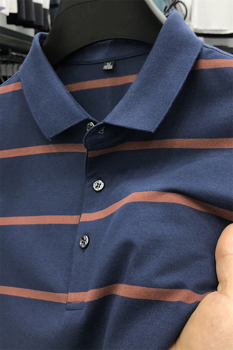 polo衫中年商务休闲男装夏季新款男士短袖T恤半袖翻领宽松上衣服,男装Polo衫,电商B212（原钱塘6029）
